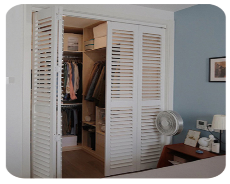 Painted Paulownia/basswood/PVC plantation wooden shutters