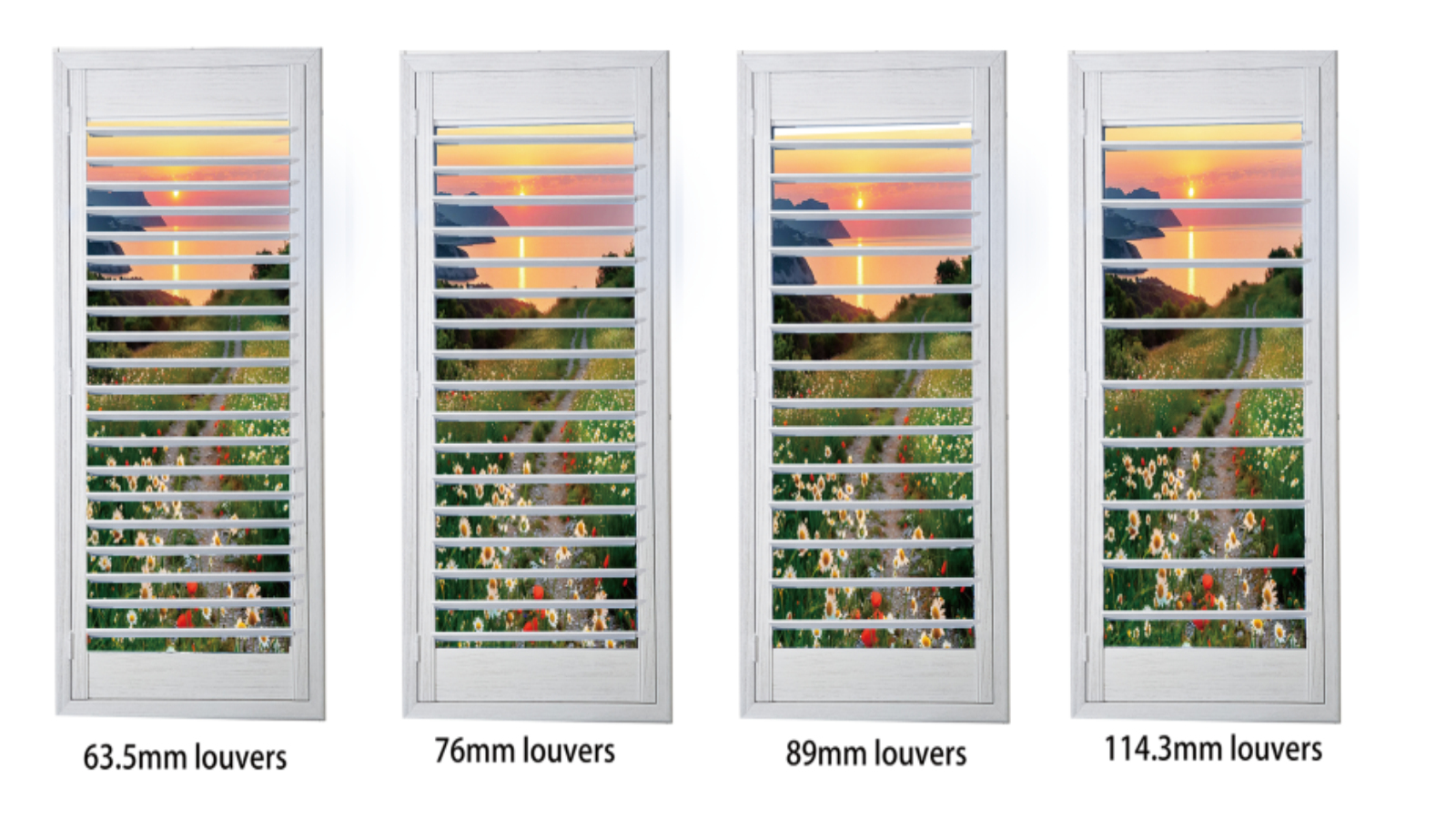 Painted Paulownia/basswood/PVC plantation wooden shutters