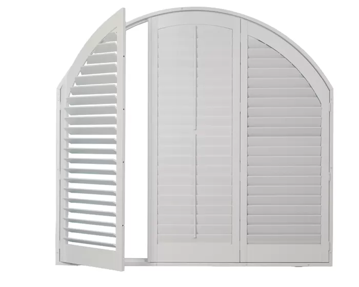 White Arch Window Shutter